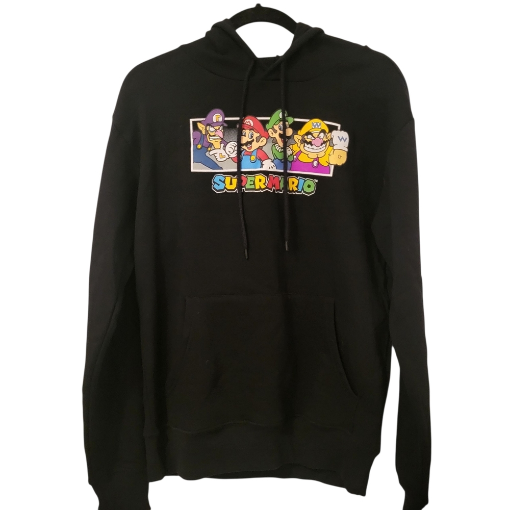Super Mario Hoodie Black sz S